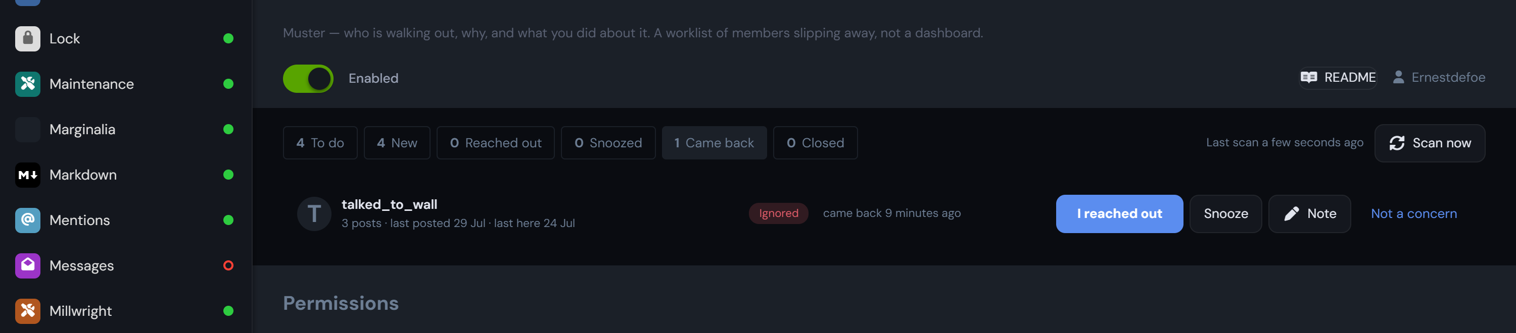 Somebody who came back